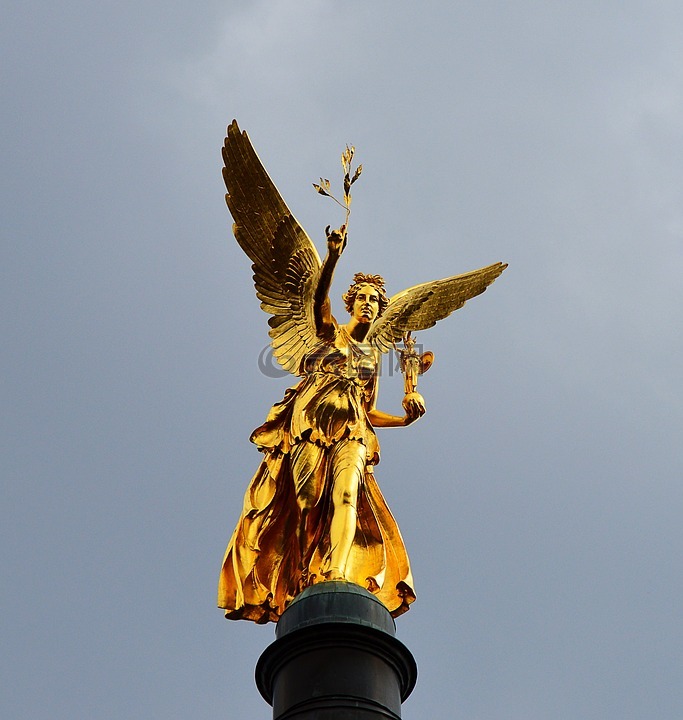 和平天使,镀金,慕尼黑