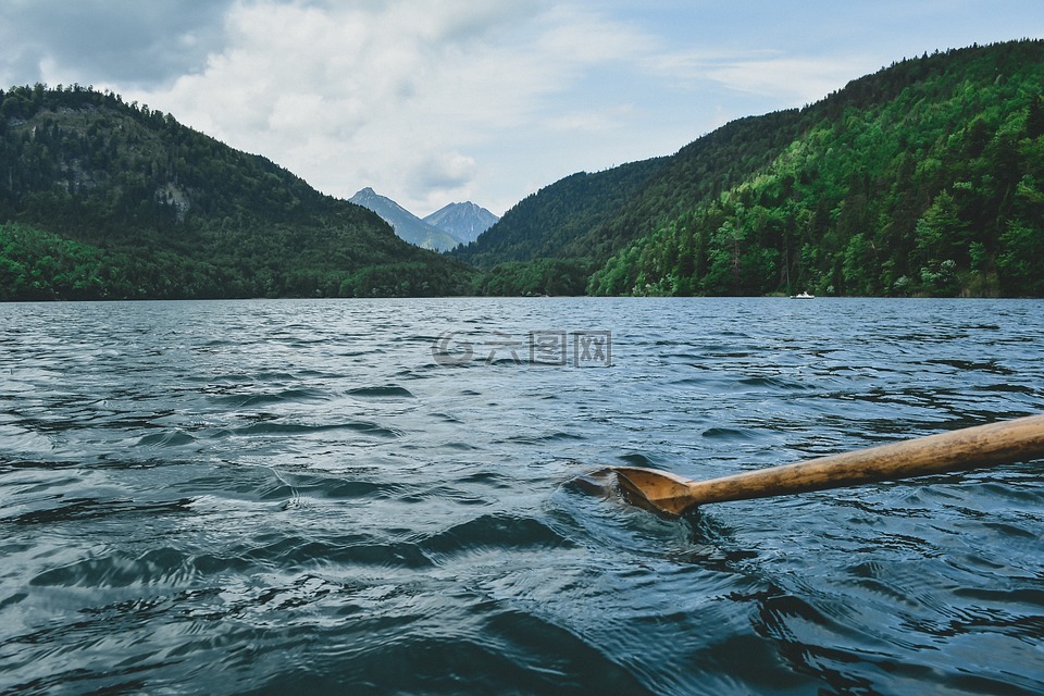 划水,水,山