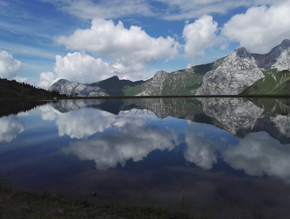 山下湖,镜子景观,自然