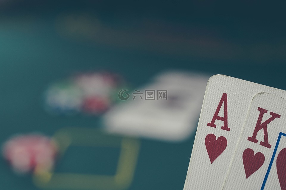 扑克,卡,ace