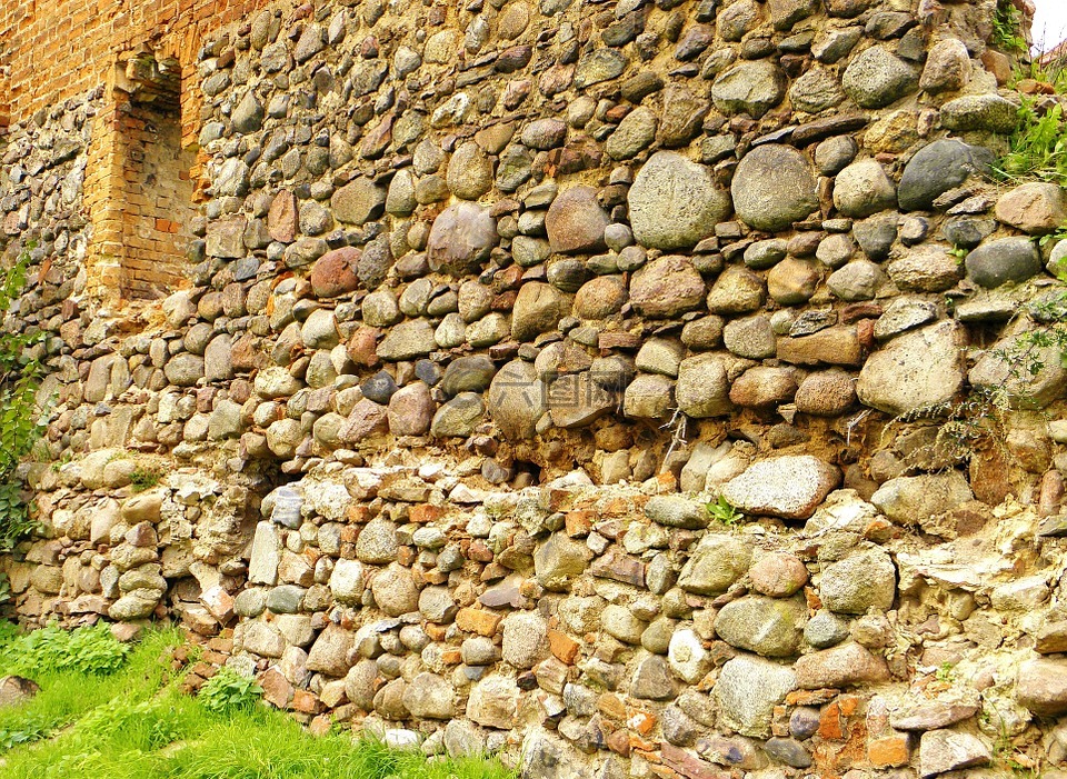城堡的墙上,中世纪,历史