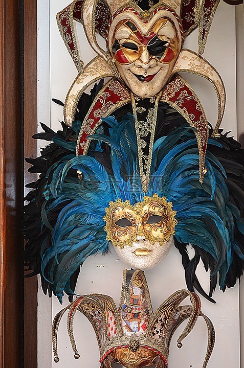 口罩,威尼斯的面具,威尼斯