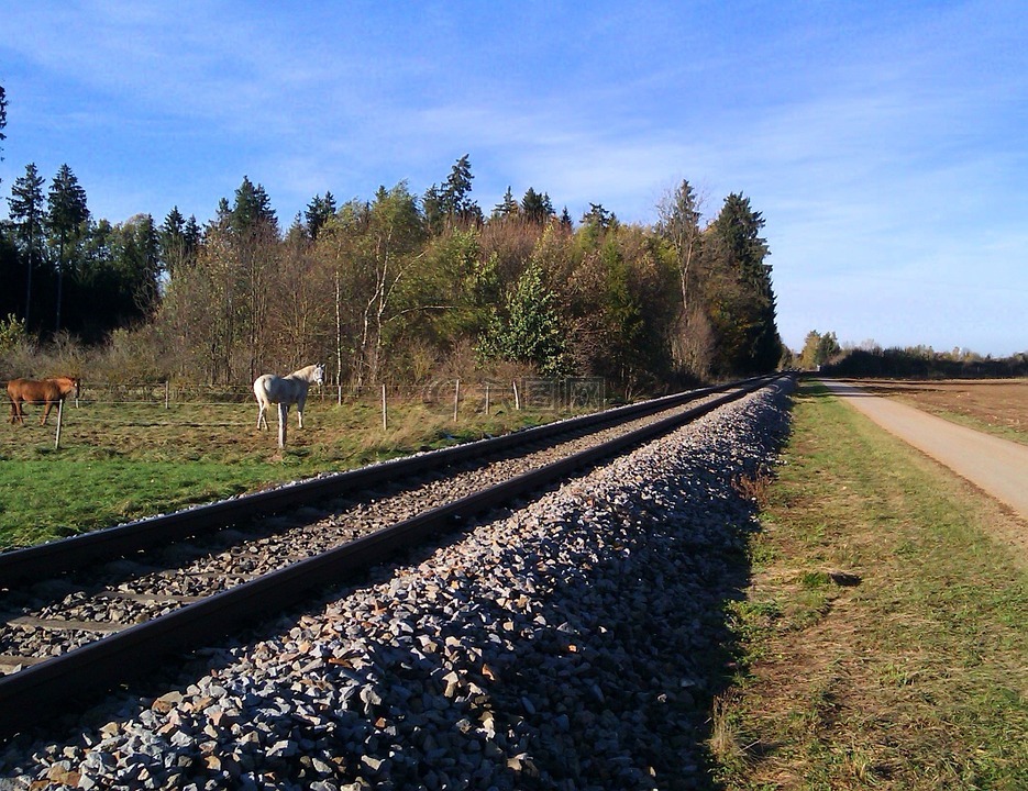 德国,景观,铁路