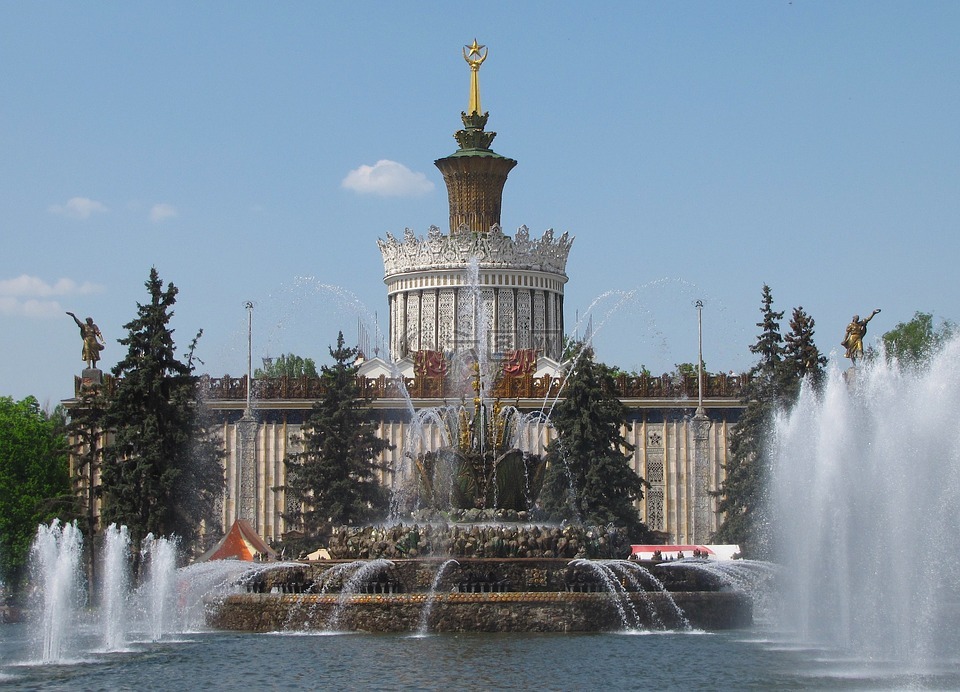 乌克兰帕维隆,喷泉,俄罗斯