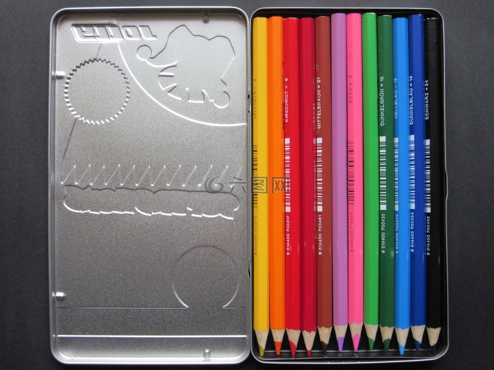 彩色的铅笔,钣金箱体,颜色