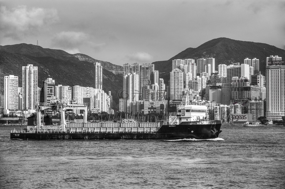 香港,维多利亚港湾,船
