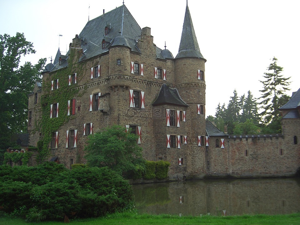 城堡,satzvey,wasserburg