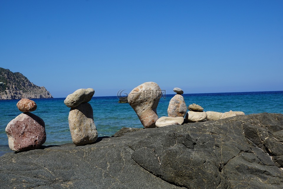 伊维萨,岛,石头