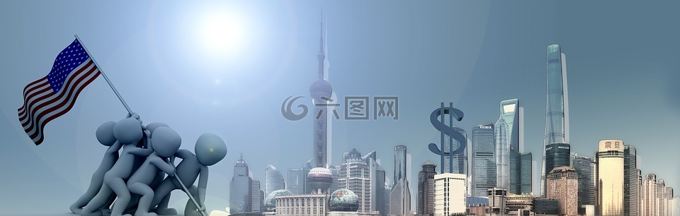 横幅,标头,美国