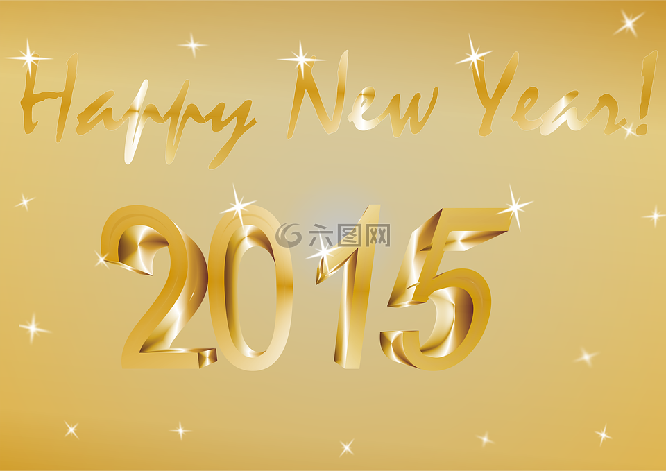 新年,2015,新的一年的平安夜