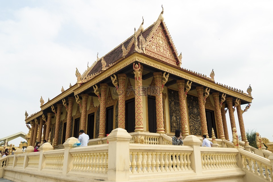 高棉,寺庙,民族文化村