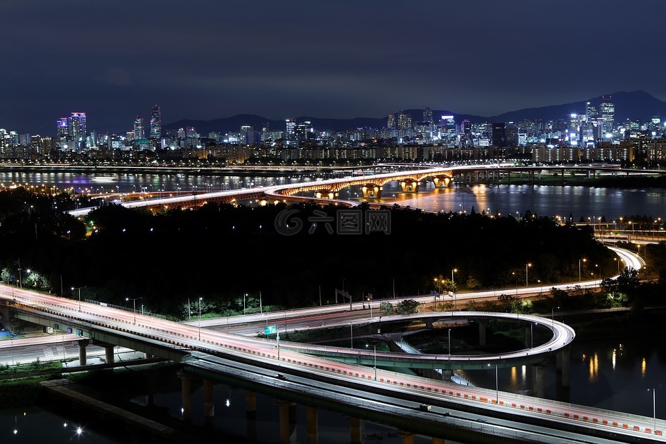 eungbongsan,聖水大橋,夜景