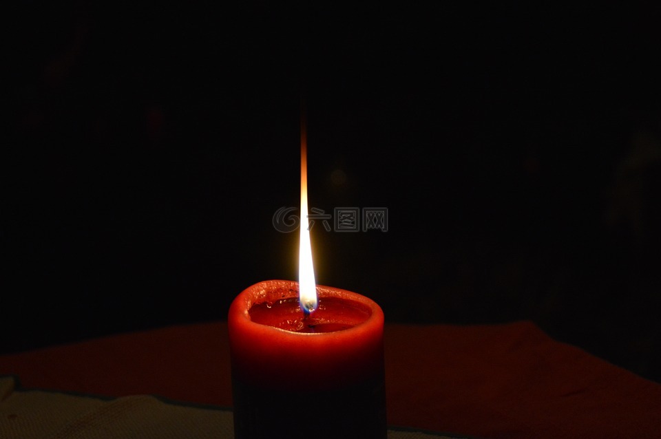 蜡烛,光,温暖
