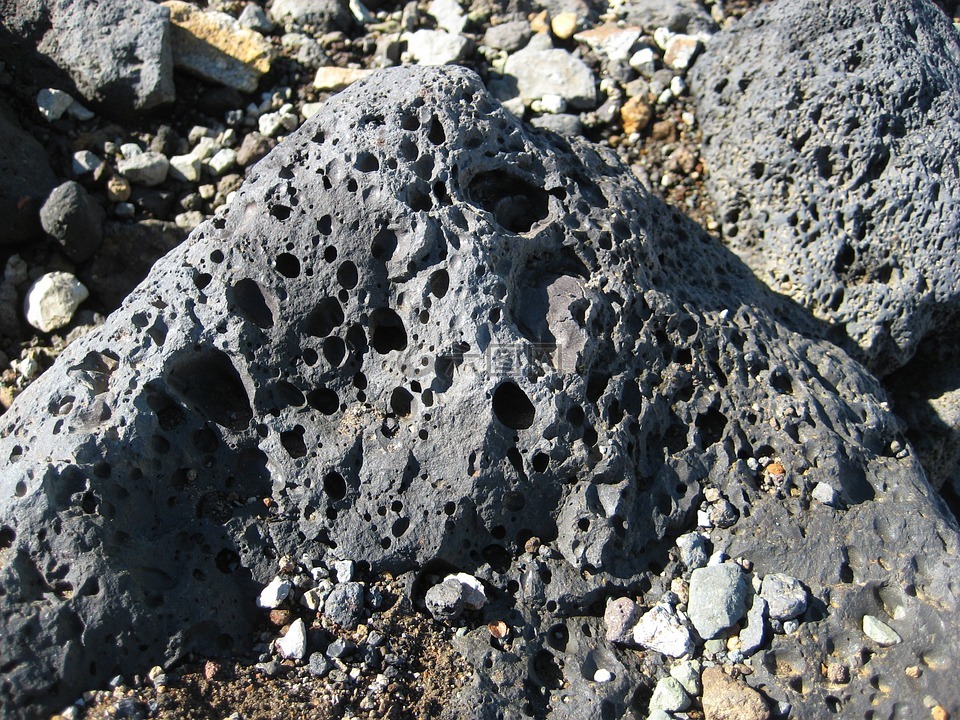 火山岩石,火山,石