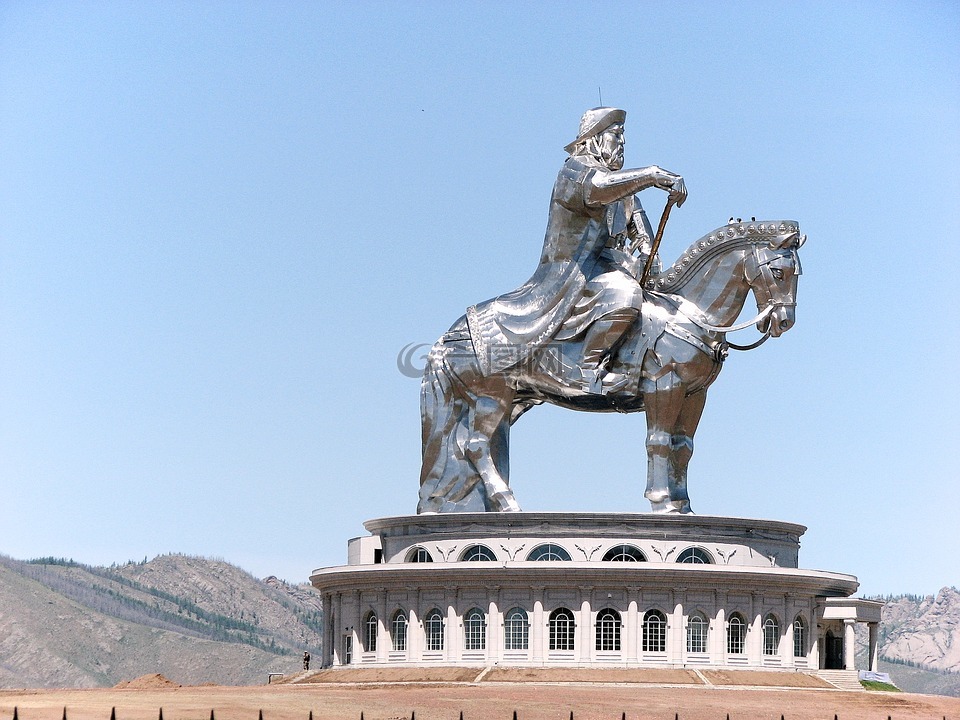 纪念碑,成吉思汗,这匹马