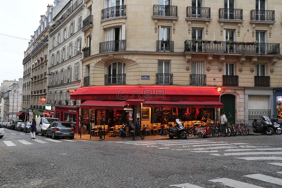街,巴黎,法国