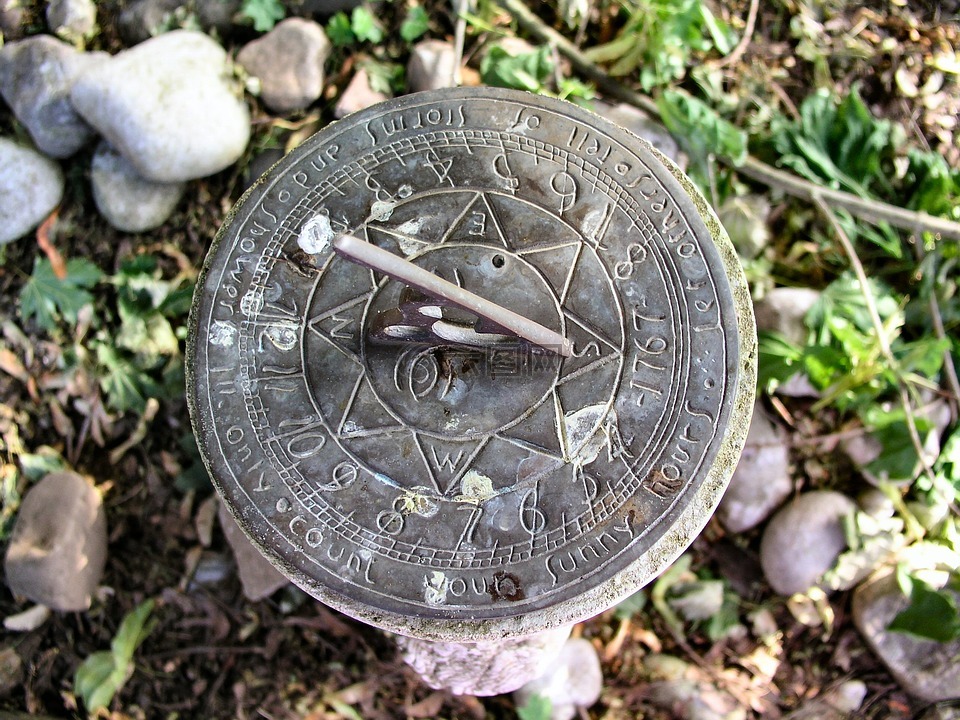 晷,花园,时间