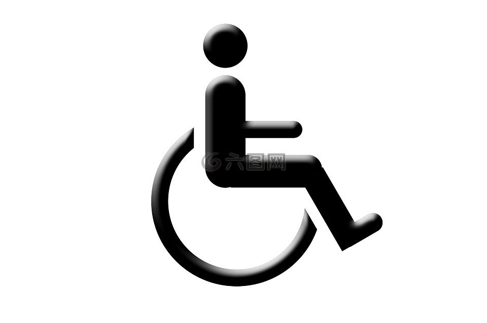 已禁用,符号,轮椅