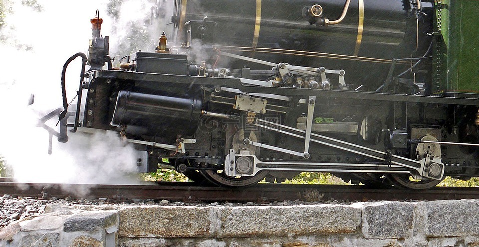 蒸汽机车,发动机,铁路架