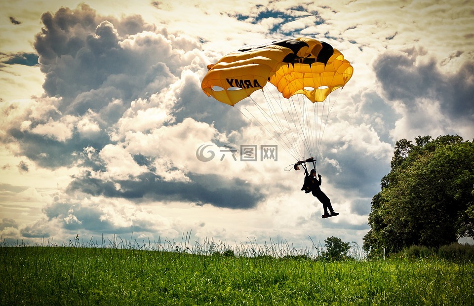降落伞,性质,田园
