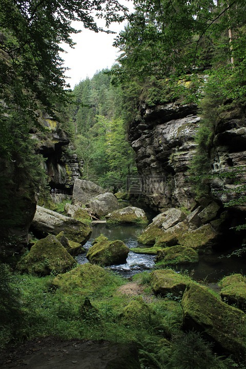 赫任斯科,岩石,捷克瑞士