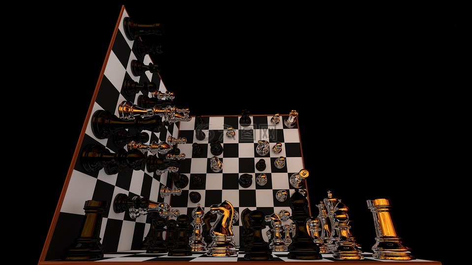 镜像,棋盘,3d国际象棋
