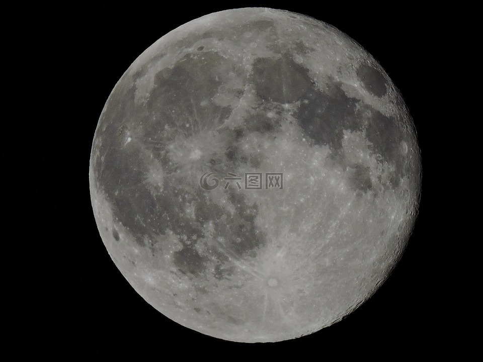 满月,外层空间,月光