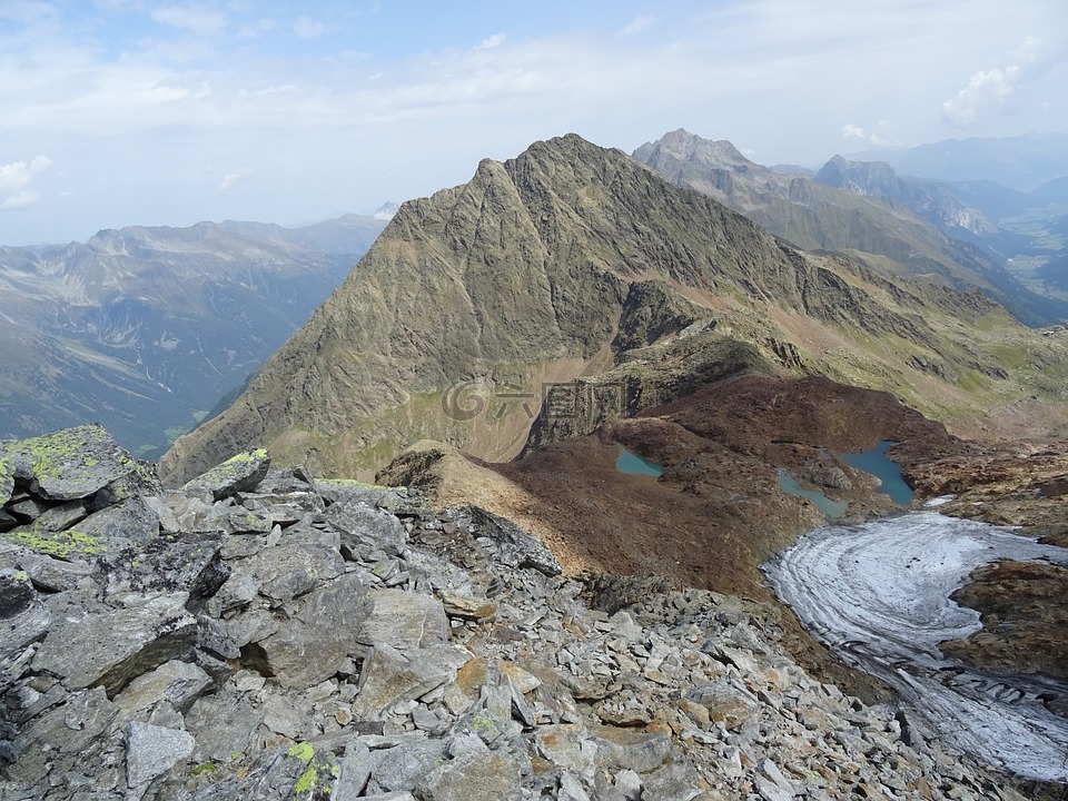 高山,stubai,山