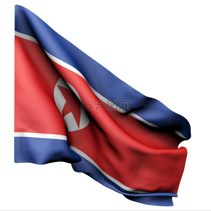 标志,北朝鲜,红色