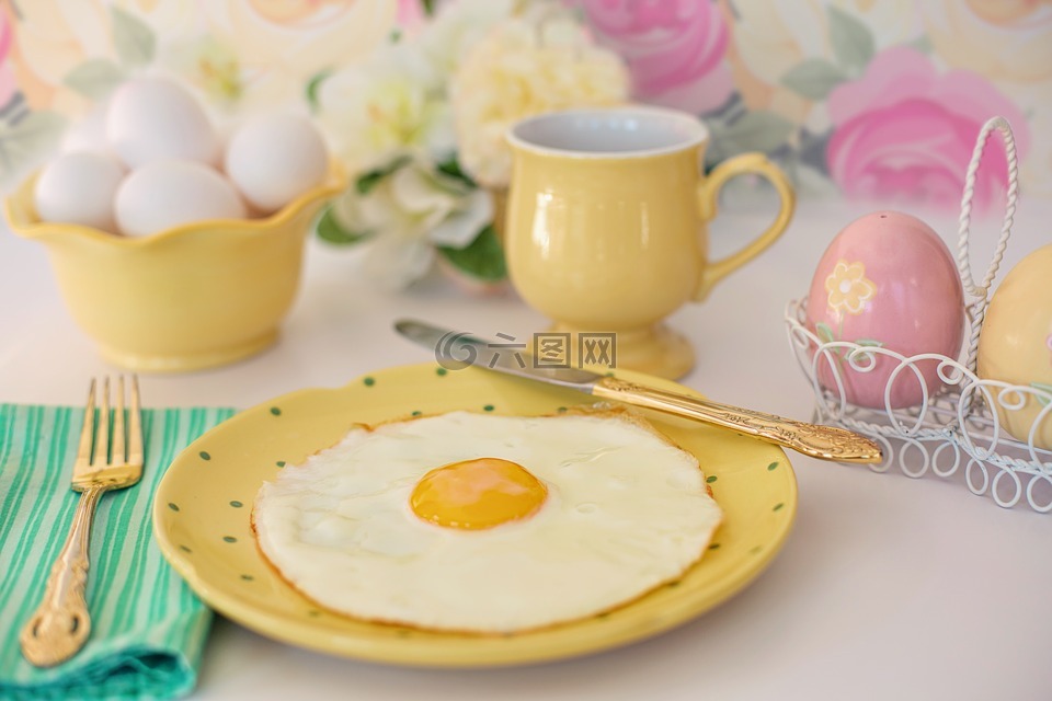 炒蛋,早餐,复活节