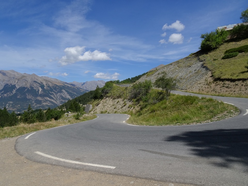 山路,南阿尔卑斯山,法国