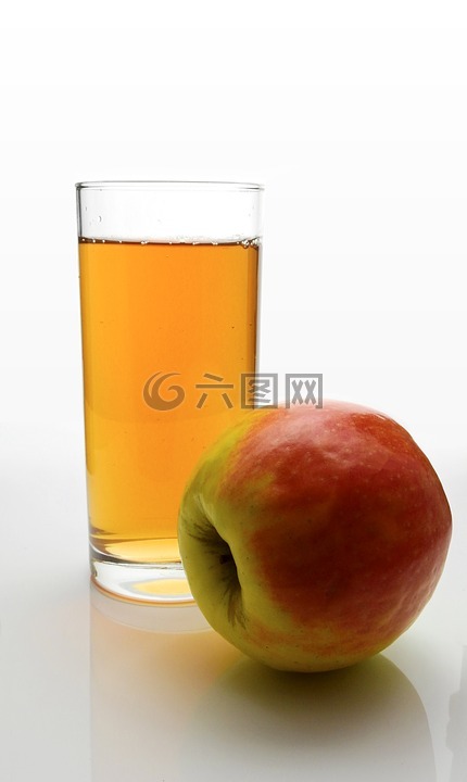 果汁,苹果,玻璃