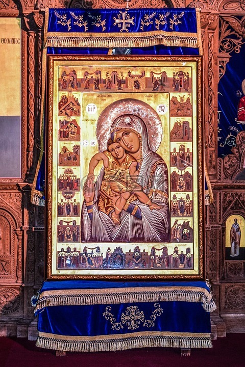 圣母玛利亚,图标,教堂