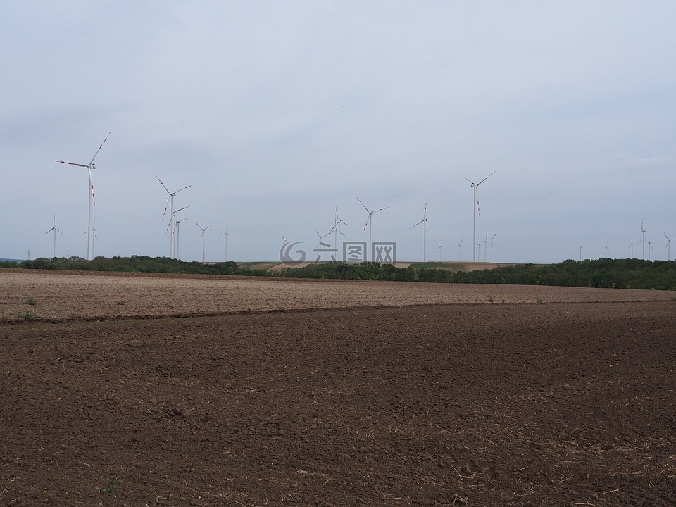 风车,风电,可替代能源