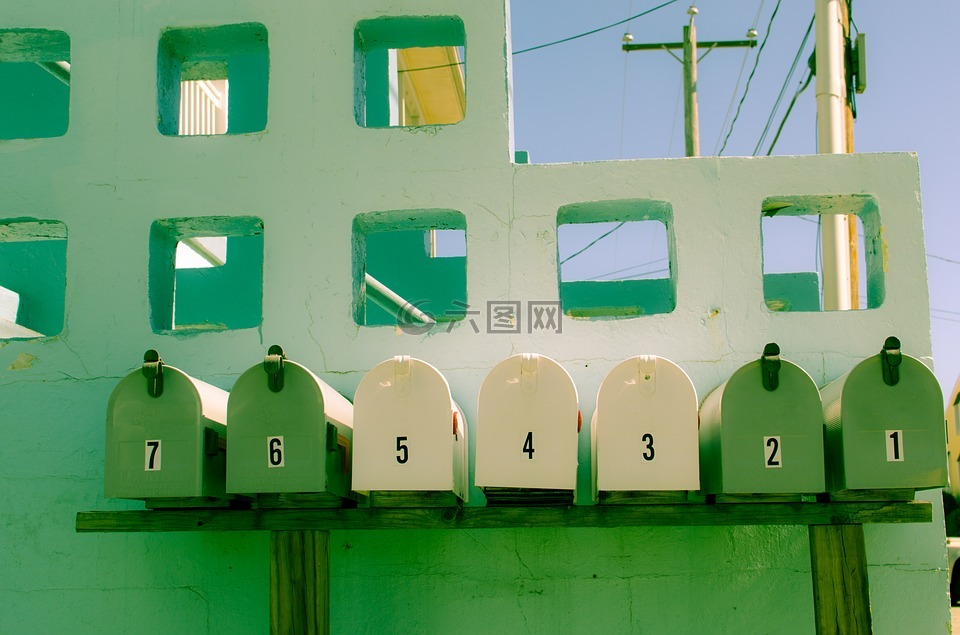 绿色,邮箱,黄色