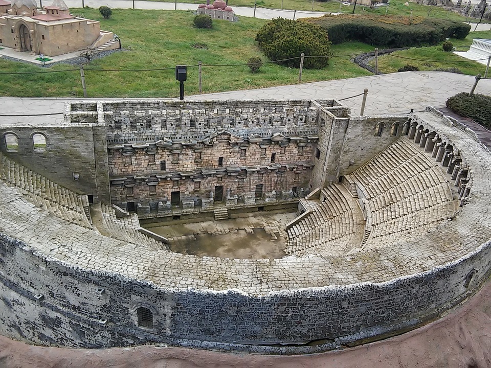 安塔利亚,圆形剧场,aspendos