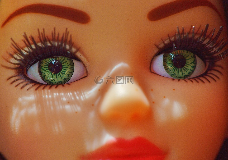 女孩,娃娃,眼睛