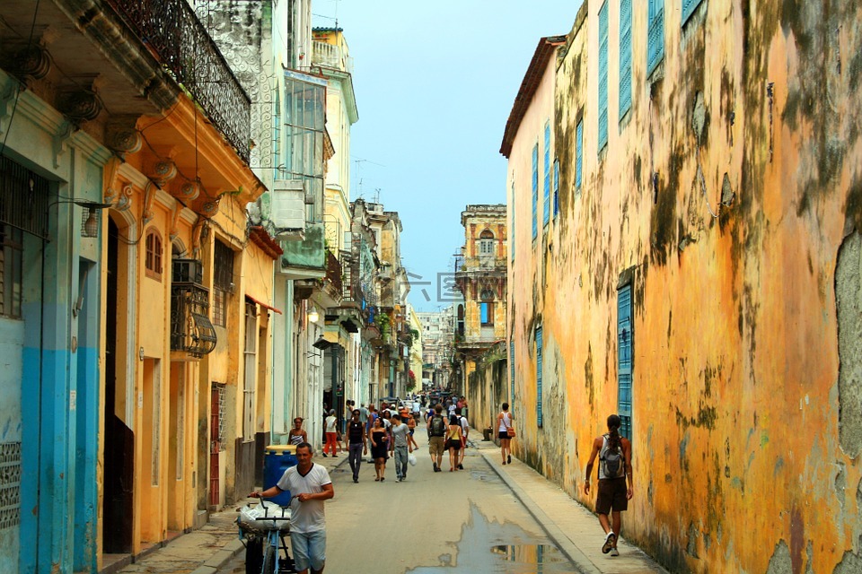 哈瓦那,街,古巴