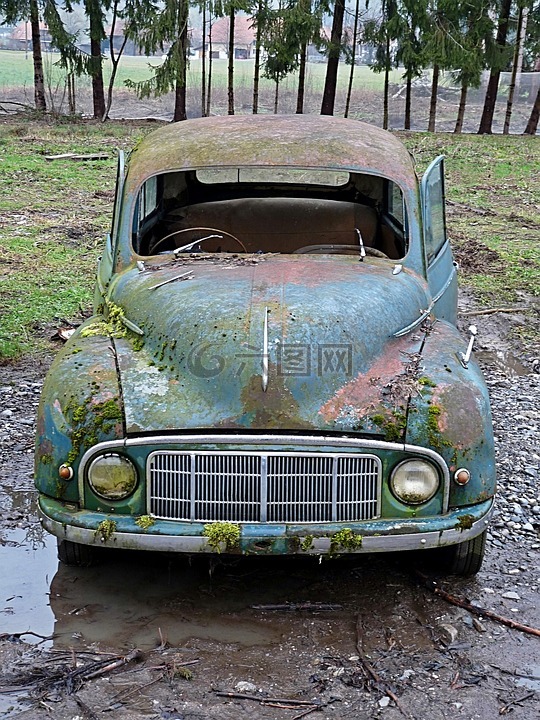 oldtimer,报废汽车,汽车