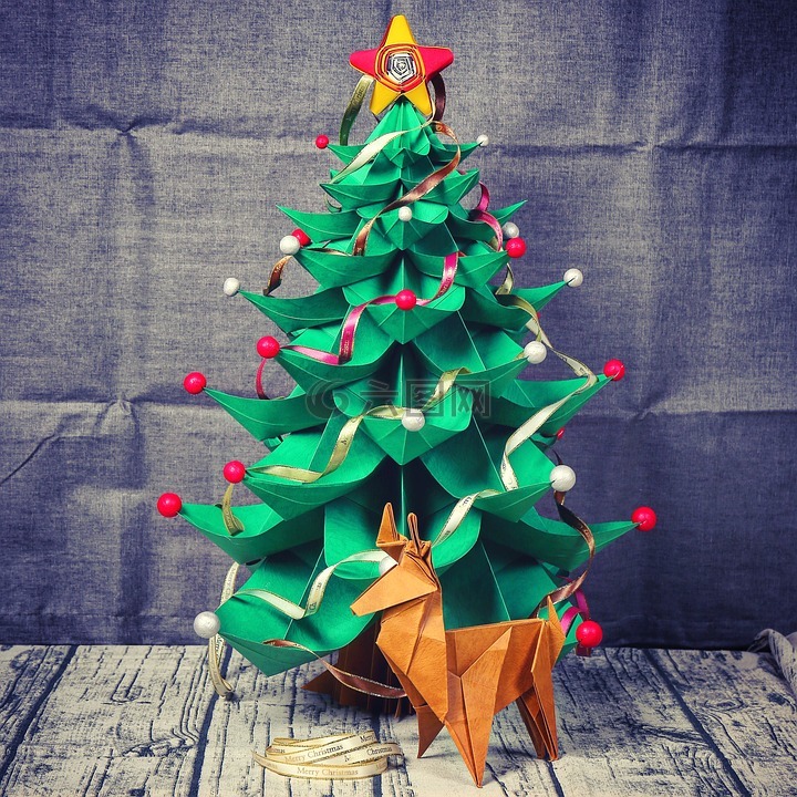 聖誕節,聖誕樹,紙藝