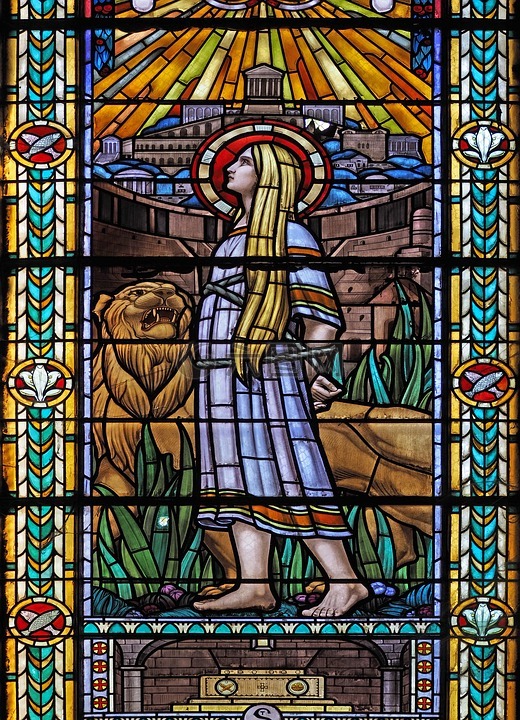 彩色玻璃窗,宗教,教会