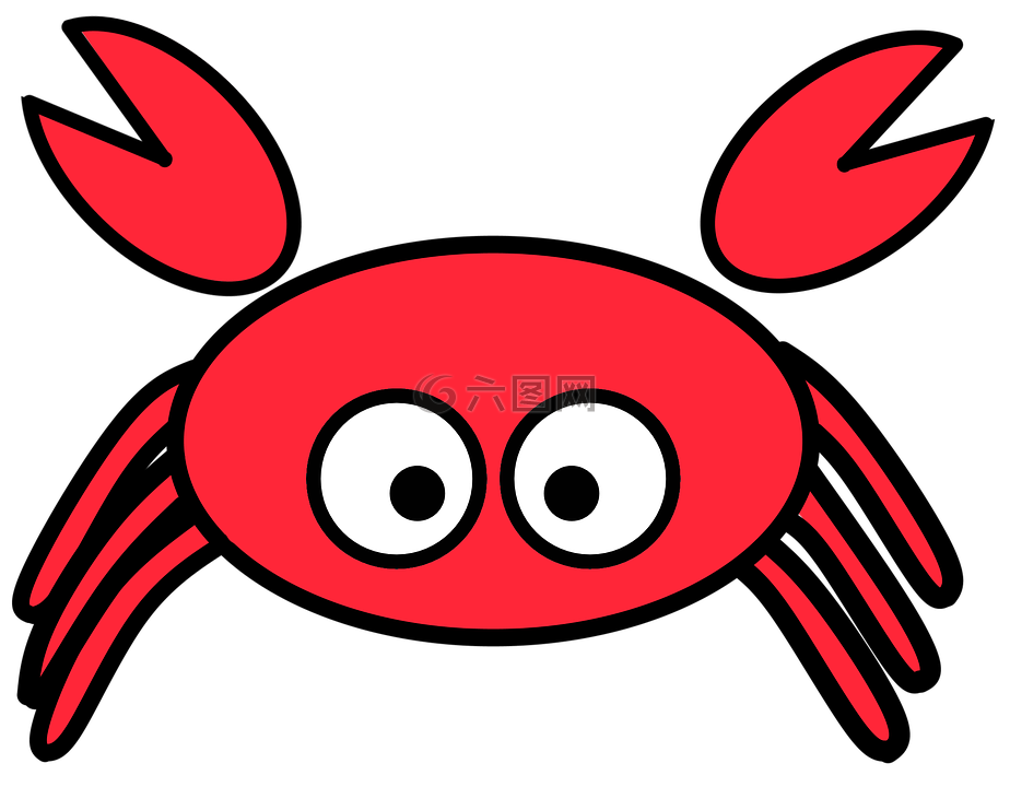 蟹,动物,眼睛