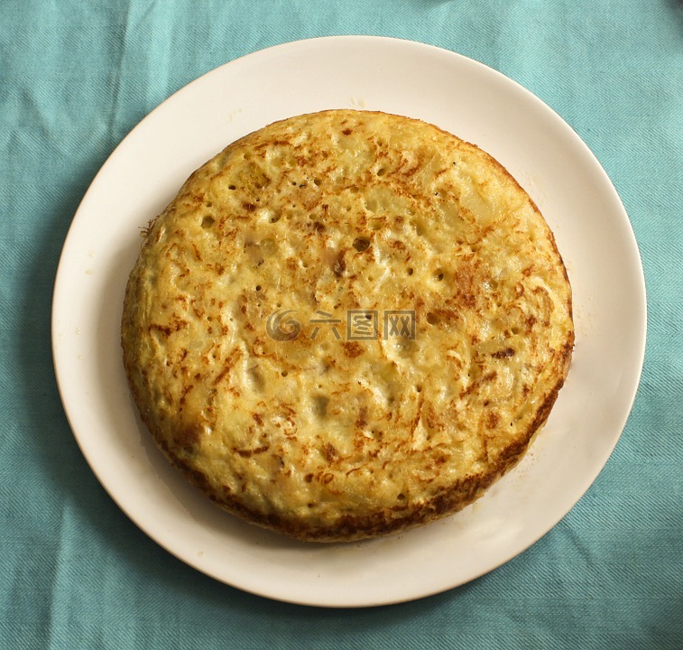 玉米粉圆饼,西班牙,马铃薯煎蛋
