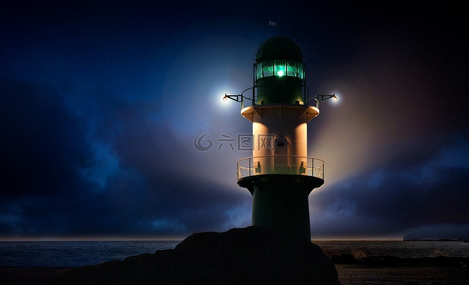 灯塔,指路明灯,海洋