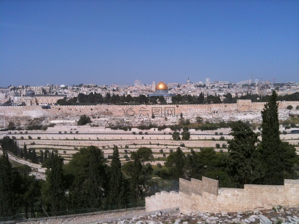 耶路撒冷,圆顶清真寺,金色圆顶