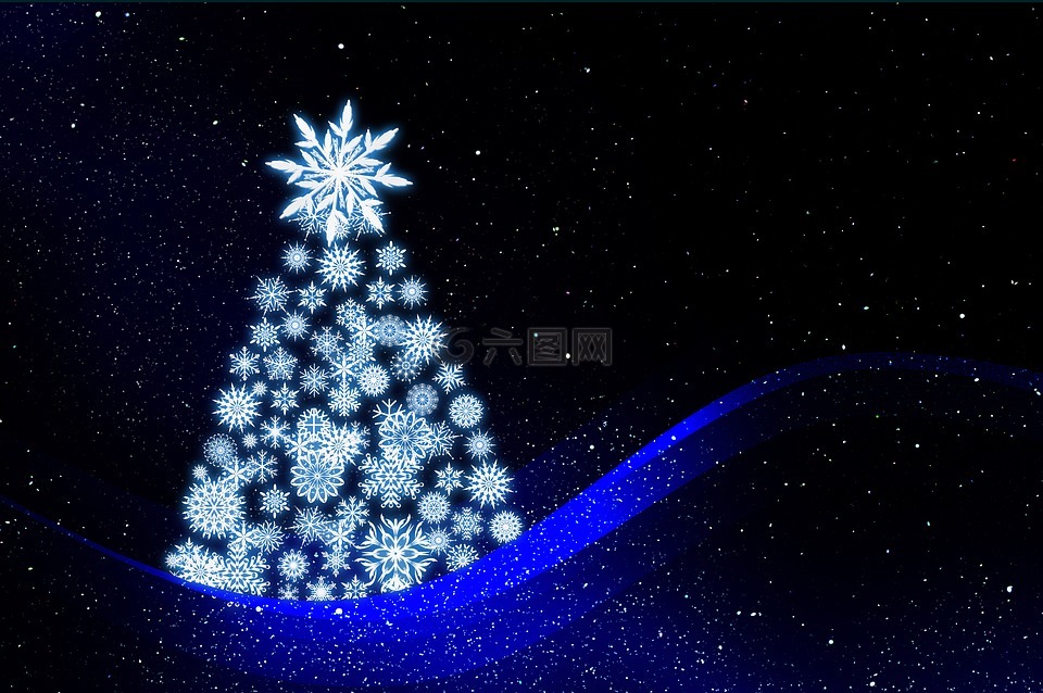 贺卡,圣诞树,背景