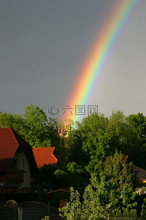 彩虹,自然现象,天气