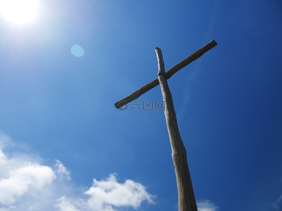 十字架,信念,木制的十字架