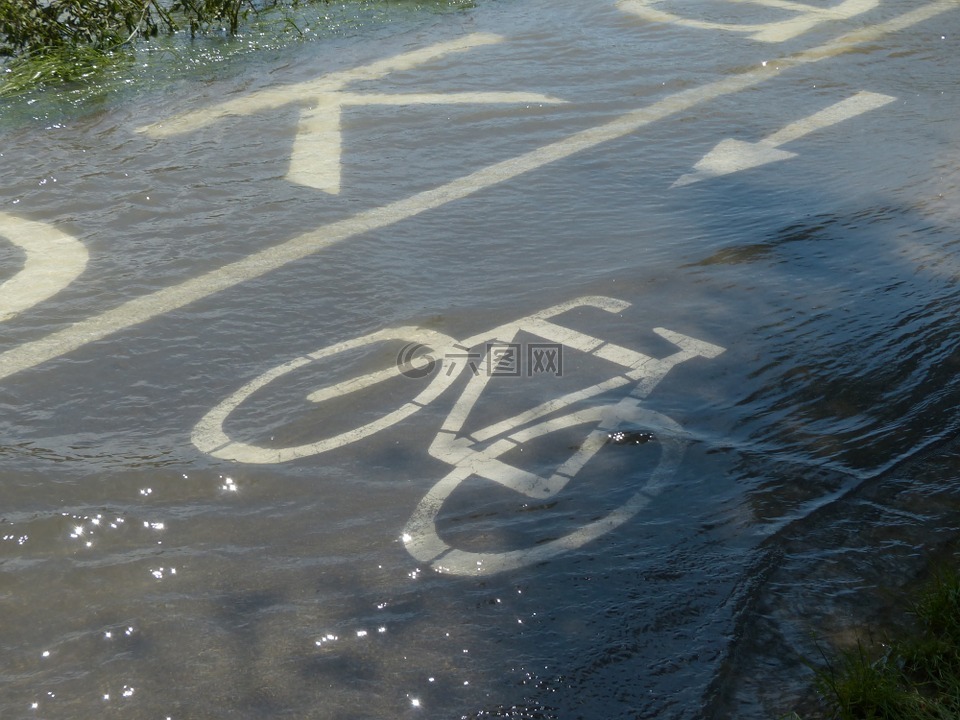 自行车道,循环路径标志,字符