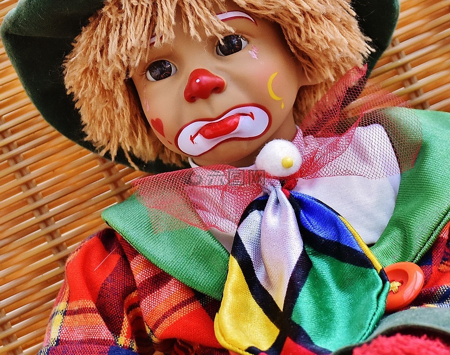 娃娃,小丑,悲伤